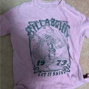 Pink Graphic Tee with Skeleton Design